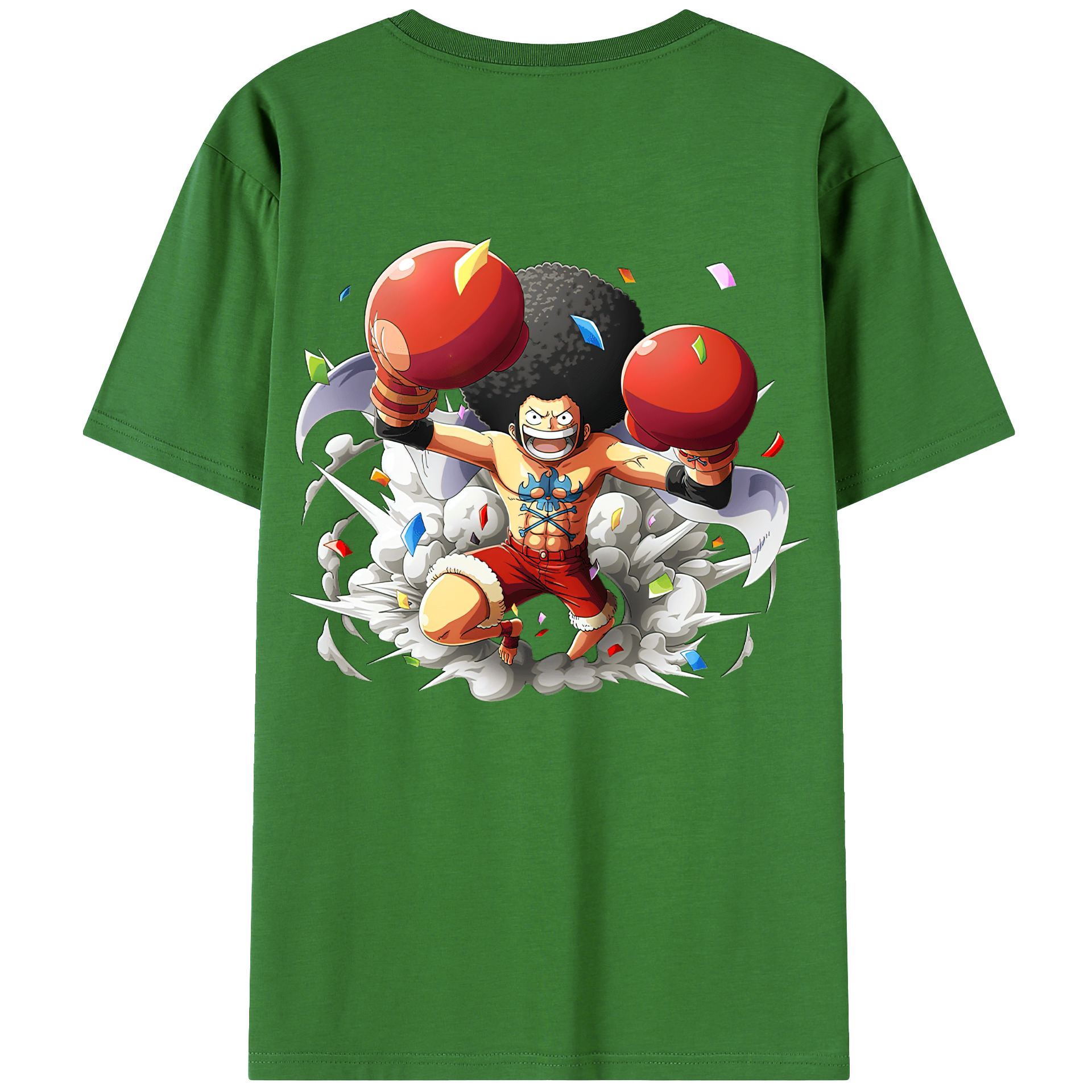 ワンピース モンキー・D・ルフィ ONE PIECE Monkey D. Luffy レディース半袖Tシャツ(バックプリント)